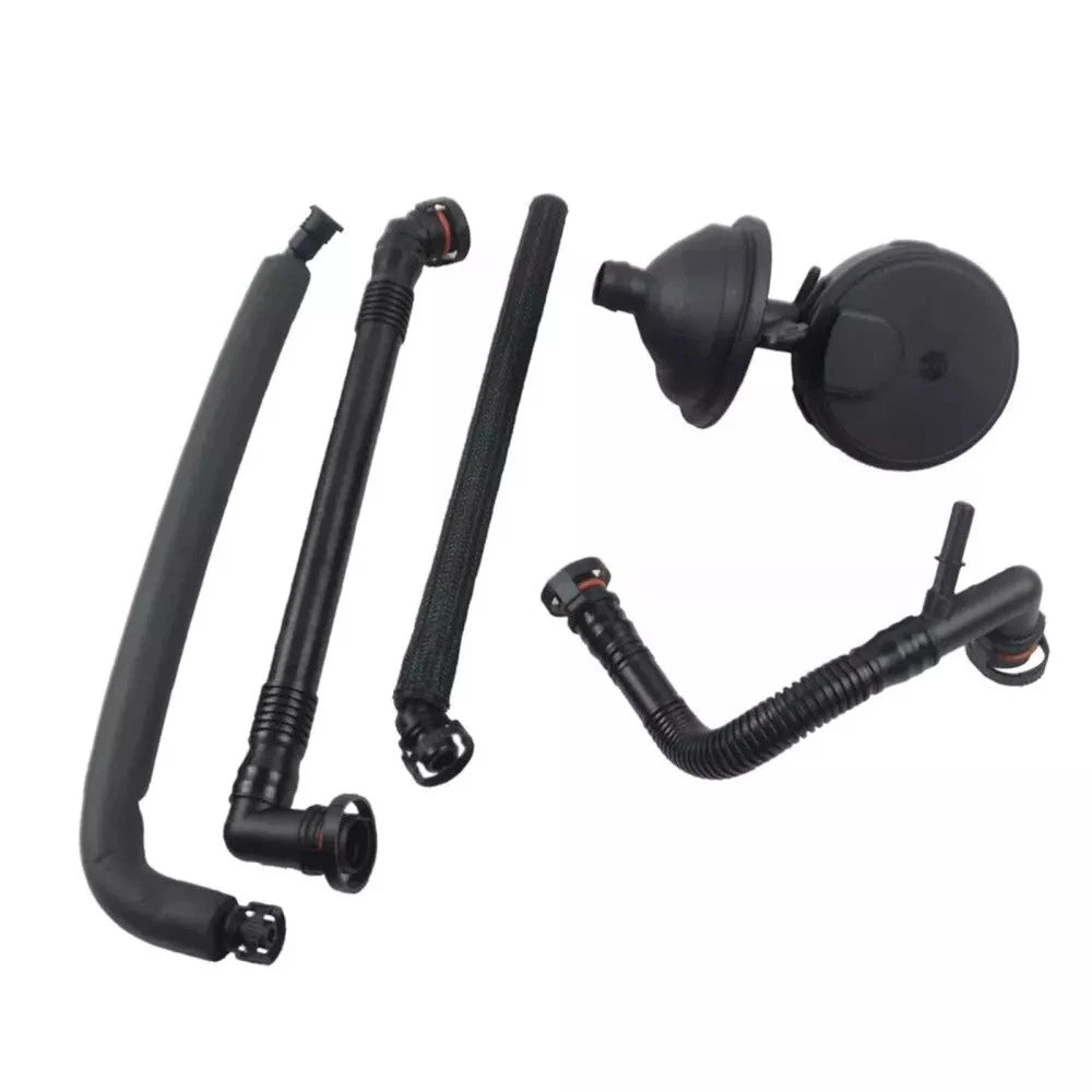 5 x PCV Crankcase Vent Valve & Breather Hose for BMW E46 325i 330i (2000-2006)