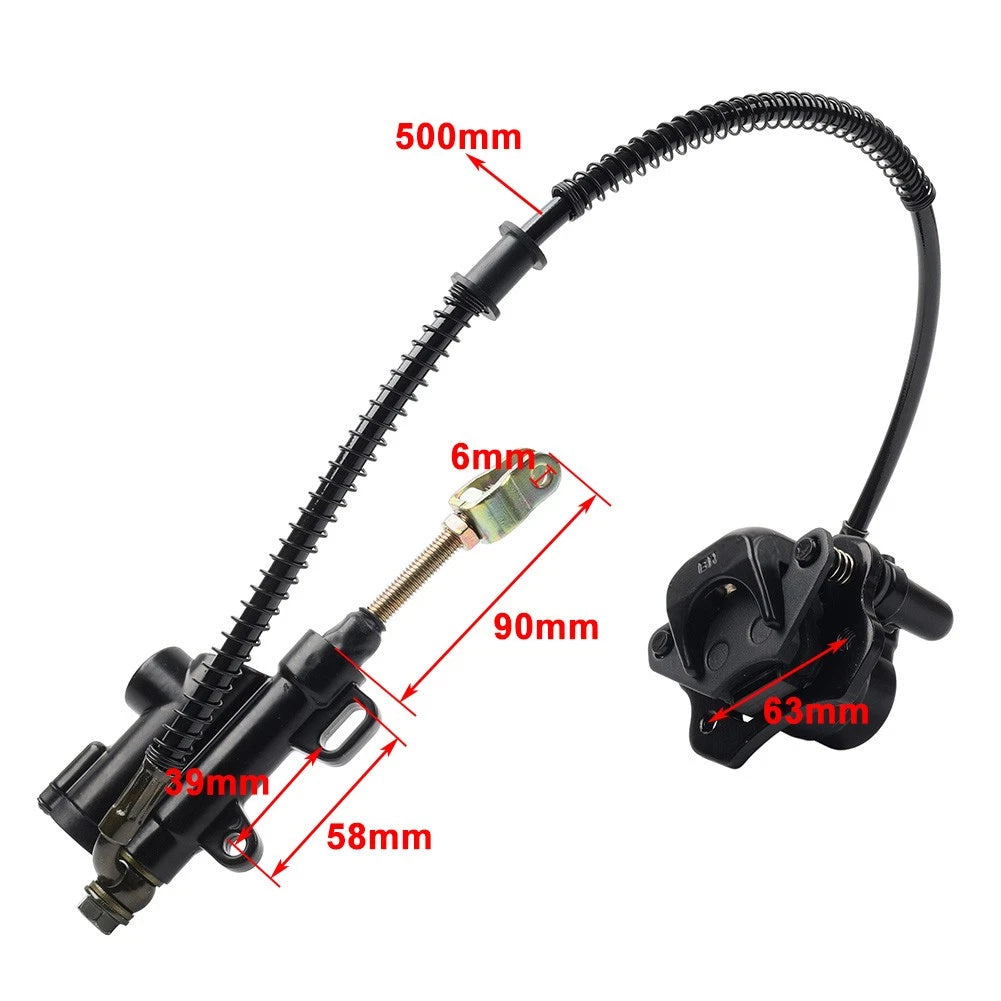Hydraulic Rear Disc Brake Caliper & Master Cylinder for Motorcycle