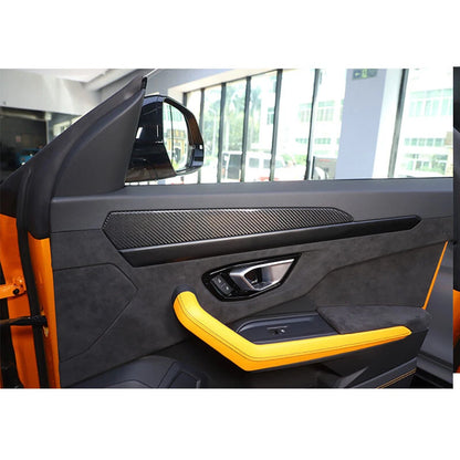 Real Carbon Fiber Interior Door Panel Cover Trim For Lamborghini URUS 2018-2025
