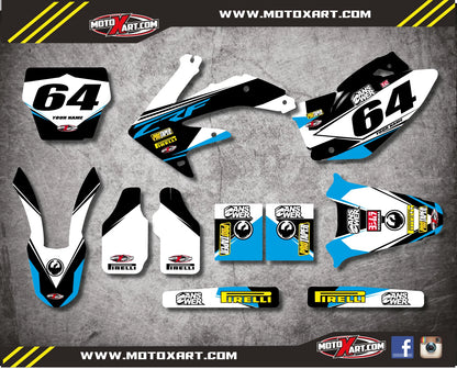Custom Graphics Full Kit for Honda CRF 450 (2005-2007) EURO Style Stickers
