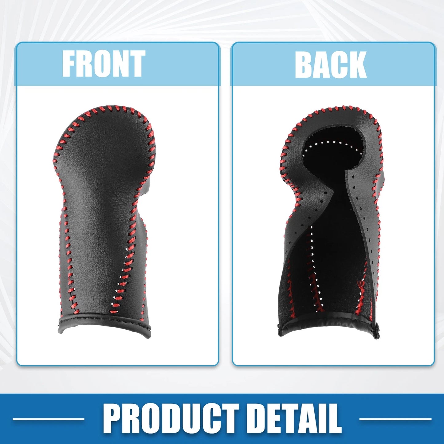 Gear Shift Lever Cover for Honda CR-V 2017-2022 Black Faux Leather