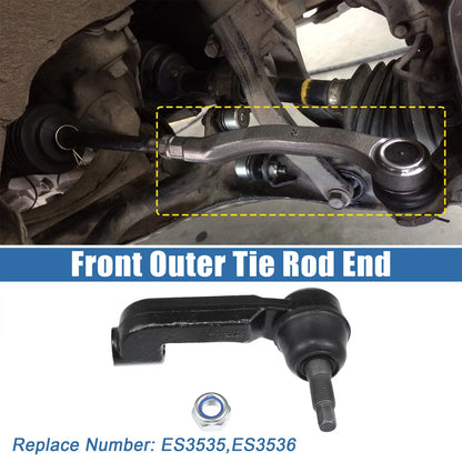 2 x Front Outer Tie Rod Ends for Jeep Liberty (2002-2007)