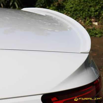 Boot Lip Spoiler for Audi A4 S4 B9 Sedan Ibis White (2017-2023)