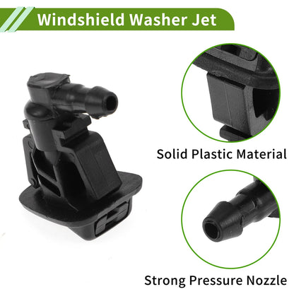 Windshield Washer Nozzle 2 x for Jeep Wrangler Gladiator (2018-2023)