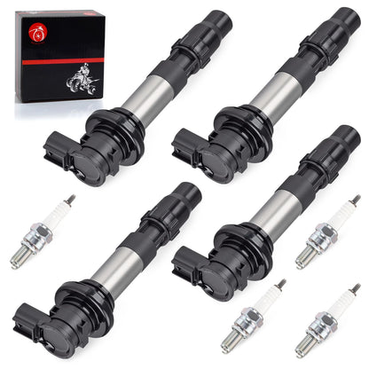 4x Ignition Coils Iridium Spark Plugs for Suzuki GSX-R750 K8/K9/L0 (2008–2013)