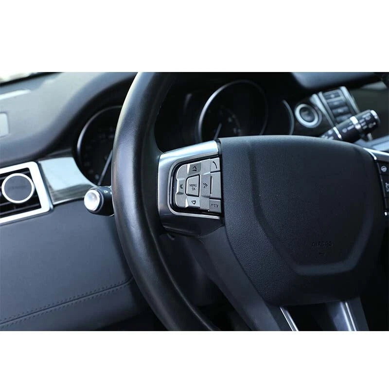 Steering Wheel Remote Control Buttons Cover Trim For Discovery Sport 2015-2018