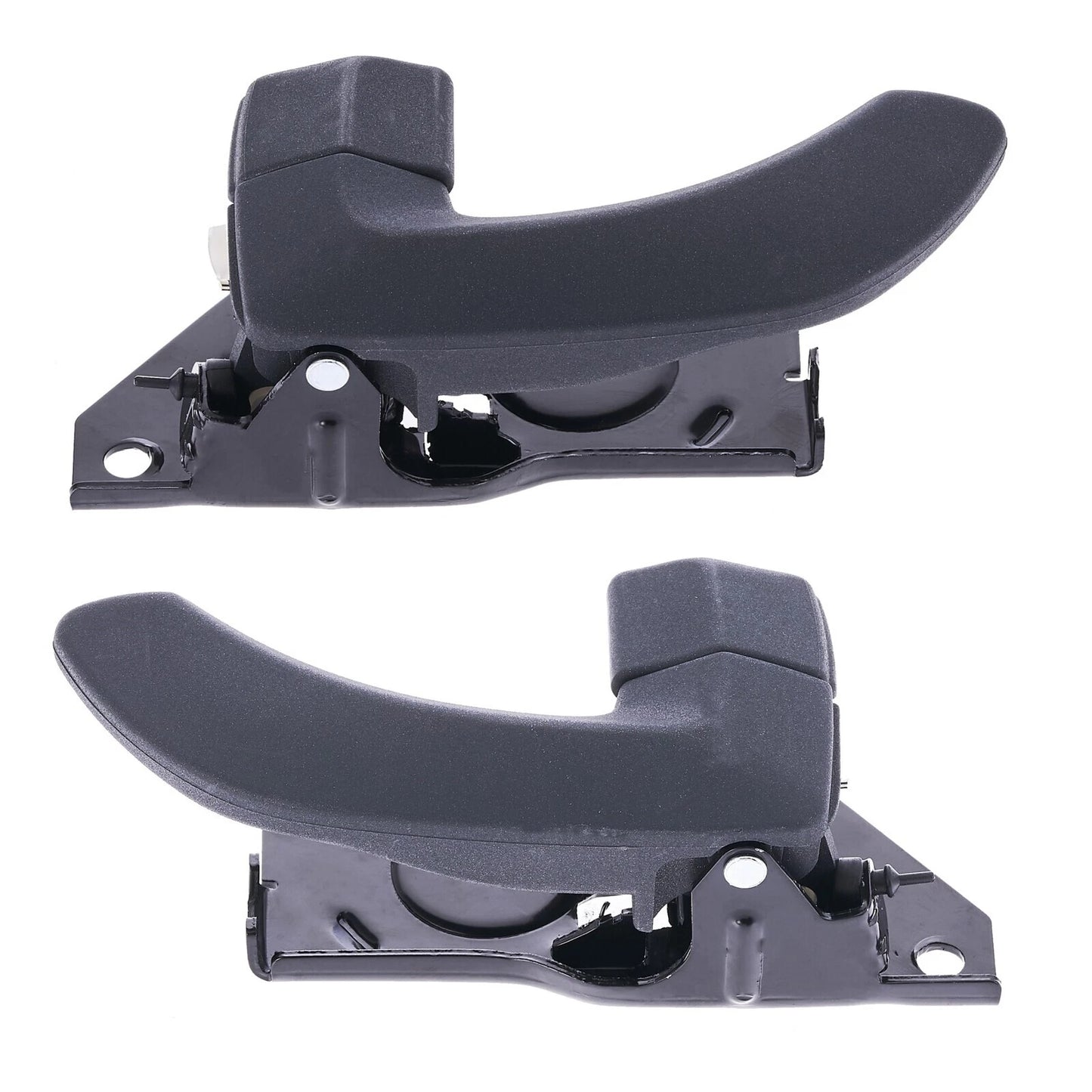 Door Handle Inner 2 x Grey REAR LEFT+RIGHT for Hyundai Santa Fe SM (2000–2005)