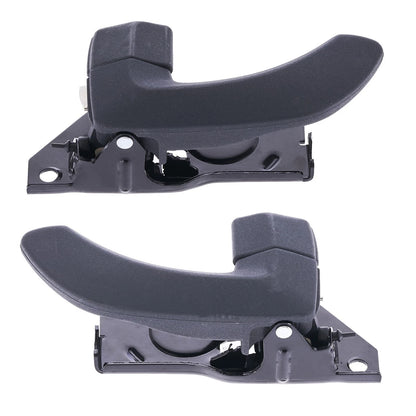 Door Handle Inner 2 x Grey REAR LEFT+RIGHT for Hyundai Santa Fe SM (2000–2005)