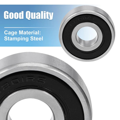 12mmx32mmx10mm Deep Groove Ball Bearing 5pcs Sealed Chrome Bearings for Equipment