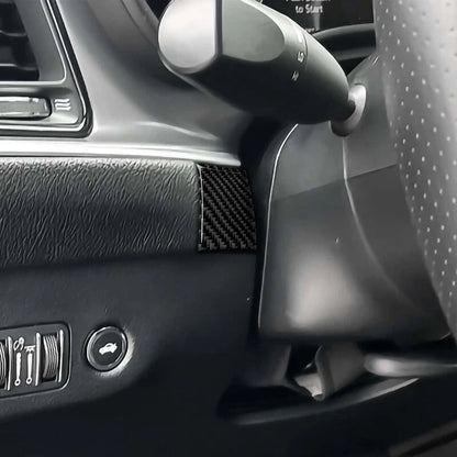 Carbon Fiber Steering Wheel Side Cover Trim for Dodge Charger (2015-2022)
