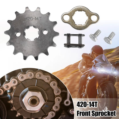 420 14T 17mm Front Engine Sprocket for Dirt Bike Mini Bike