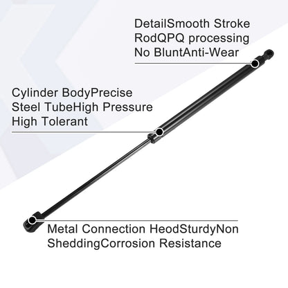Front Hood Lift Support Gas Struts for Chevrolet Malibu Black (2008-2012)