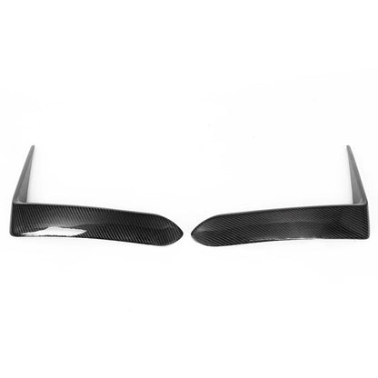 Carbon Fiber Front Bumper Garnish Air Vent Trim Covers for 2015-2018 Lexus