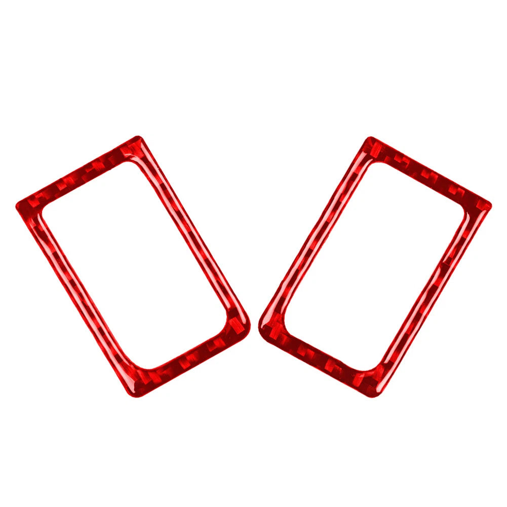 Red Interior Door Lock Pins Frame Cover Trim for Nissan GTR R35 (2008-2020)