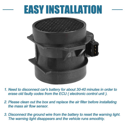 Mass Air Flow Sensor for BMW 323i 2.5L L6