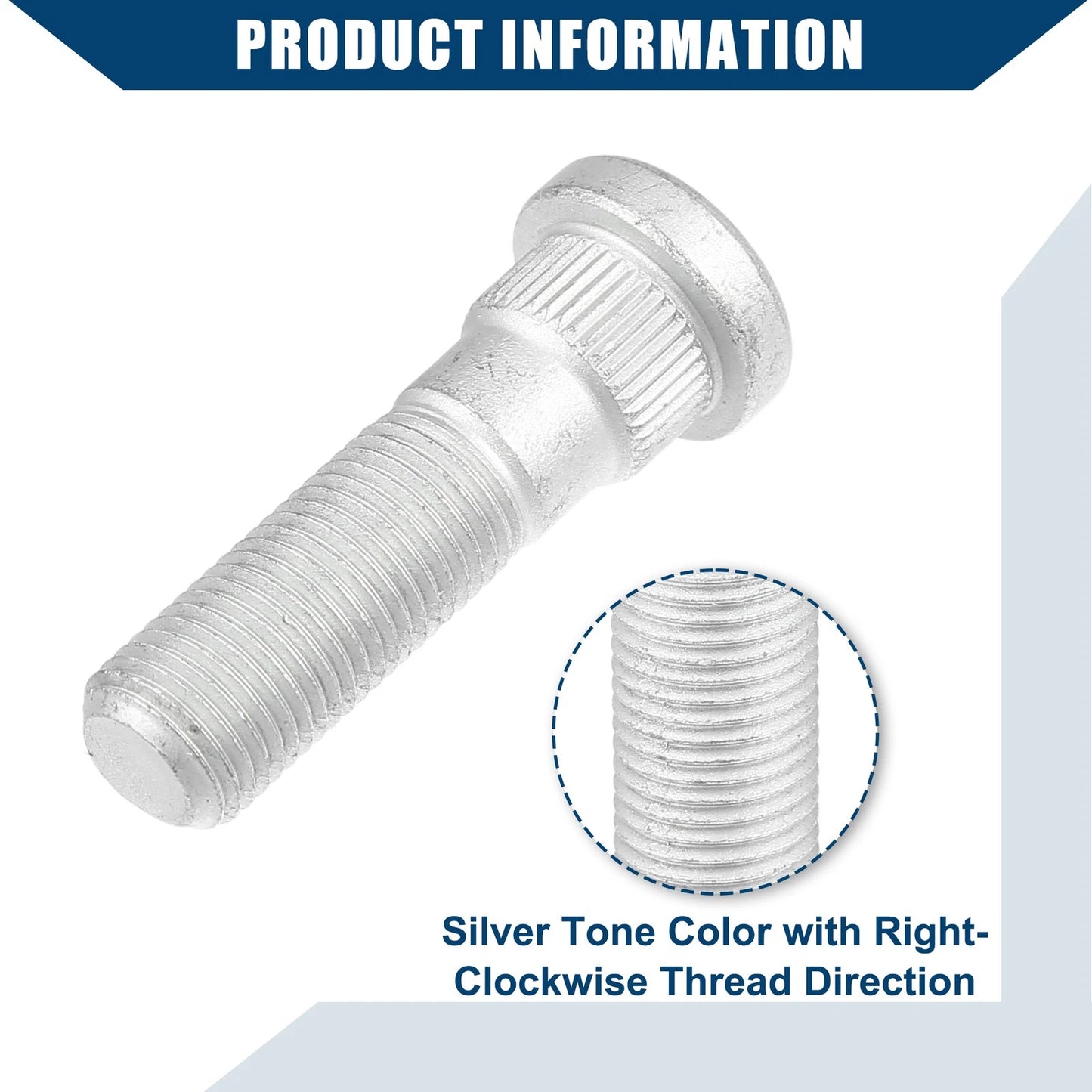 10 x M12-1.25 Wheel Stud Bolts for Subaru Toyota (No. 28365-FE001)