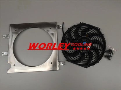 4ROW Radiator + Windshield + Fan for Honda Civic EK EG D15 D16 (1992-2000)