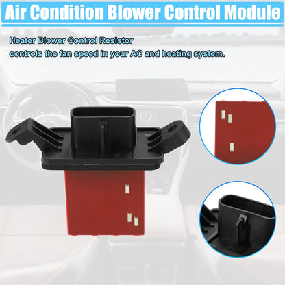HVAC Blower Motor Resistor Heater for Chevrolet Malibu Black Red