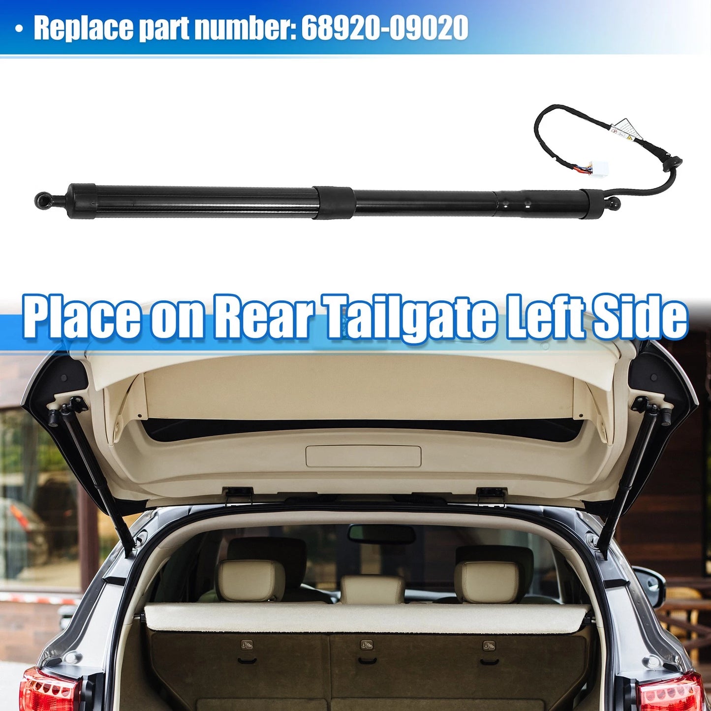 Left Tailgate Power Hatch Lift Support Strut for Toyota Highlander (2001-2023)