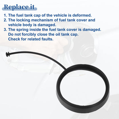 Fuel Tank Cap Tether Rope 2 x Pcs for Mercedes-Benz C230 (2001-2009)