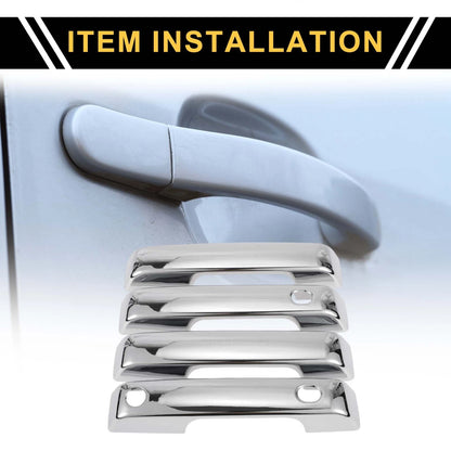Car Door Handle Protector Set for Ford F-150 (2021-2024) with Smart Key Holes