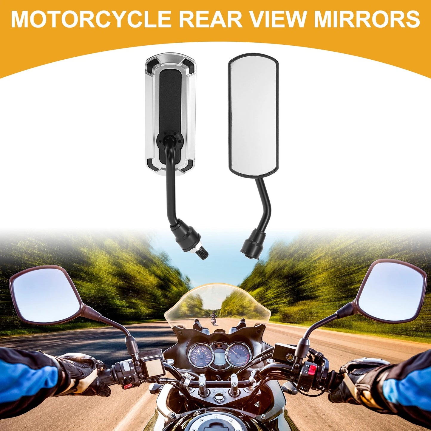 Rear View Mirrors / M10 / Handlebar Mirror for Motorcycle