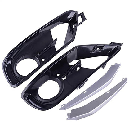 4Pcs ABS Front Bumper Fog Light Grille Cover Trim for BMW 3 Series (2012-2019)
