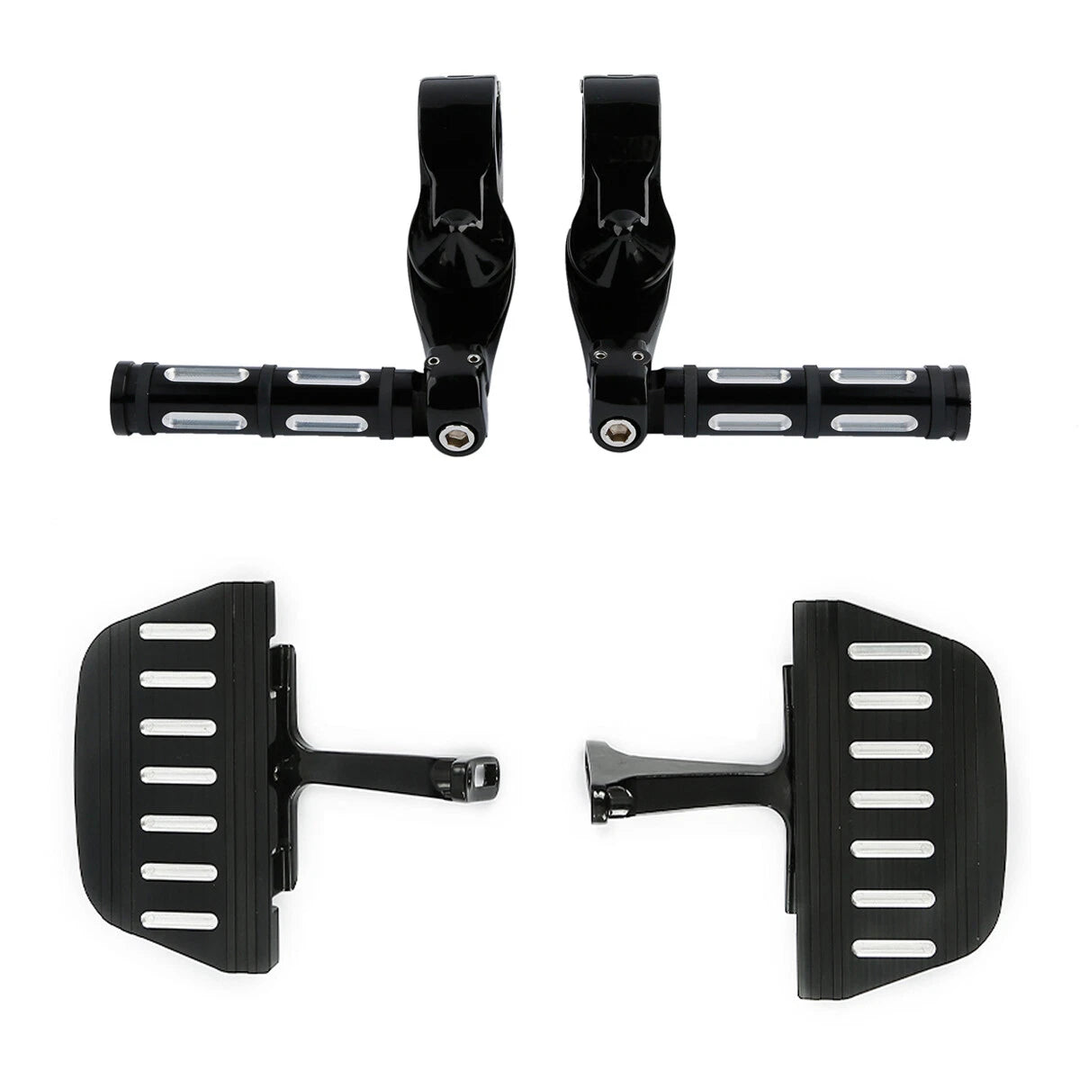 Rear Passenger Floorboards & Highway Foot Pegs for Harley Street Glide (93-25)