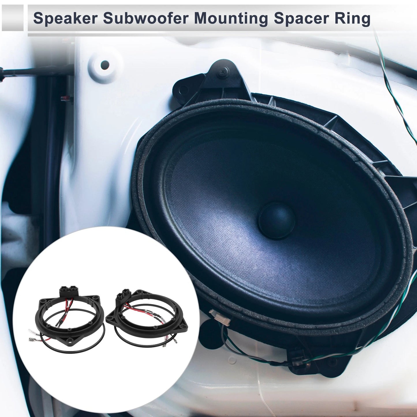 Speaker Spacer Ring Adaptor for BMW 3.5" Midrange Speakers - 2 x Set