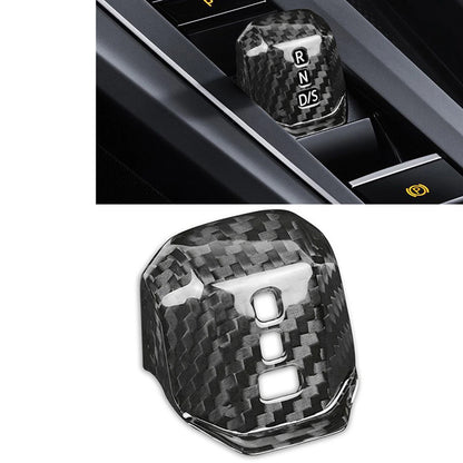 1x Carbon Fiber Center Gear Shift Knob Cover for VW Golf 8 GTI (2021-2024)