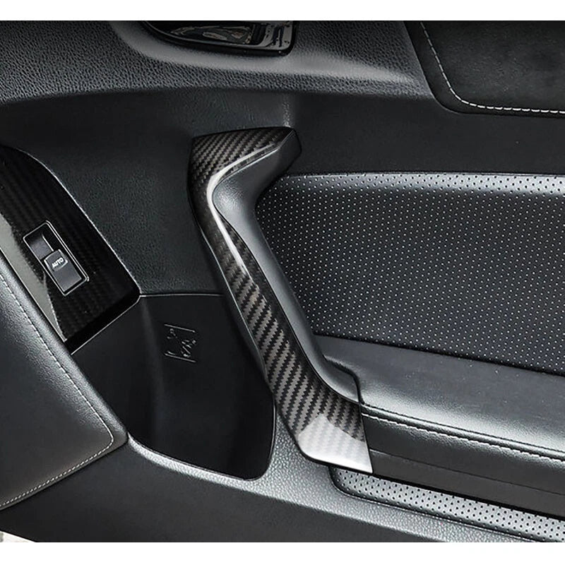 Carbon Fiber Interior Door Handle Cover Trim Fit For GT 86 Subar BRZ 2013-2018
