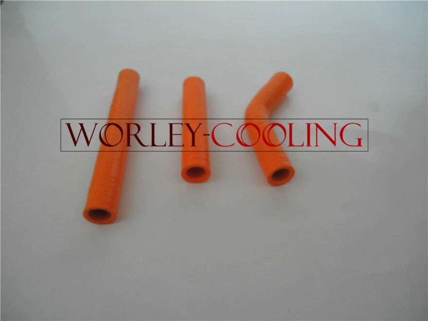 Aluminum Radiator & Orange Hose for KTM 125/200/250/300 SX/EXC (2008-2013)