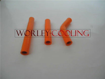 Aluminum Radiator & Orange Hose for KTM 125/200/250/300 SX/EXC (2008-2013)