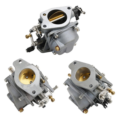 3 x Carburetor Assy for Yamaha Parsun Outboard (2T) (6K5-14301, 14302, 14303)