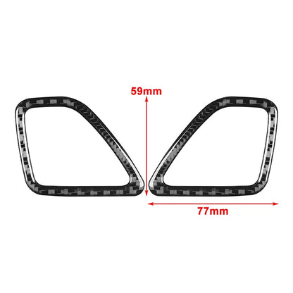 Black Dashboard Air Vent Outlet Cover Trim for Jeep Cherokee (2014-2023)