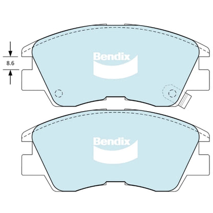 GCT Front Disc Brake Pads Set for Mitsubishi Triton (1986-1996)