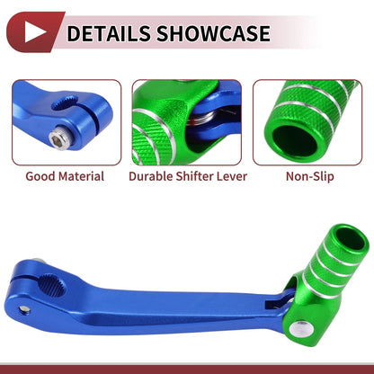 Motorcycle Gear Shift Lever for Honda CRF150F (2003-2017) Blue Green Silver