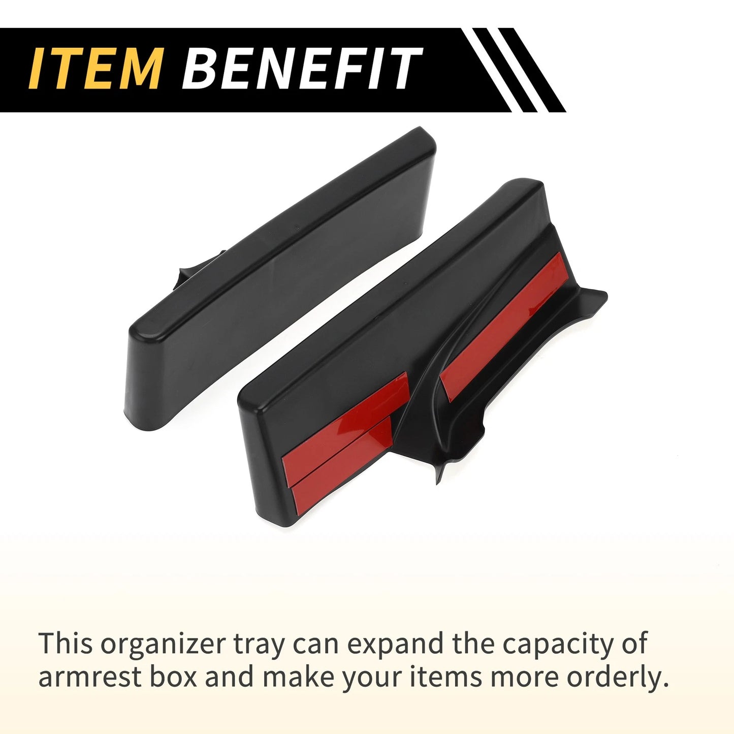 Center Console Organizer Tray for Toyota Tacoma (2016-2023) Black