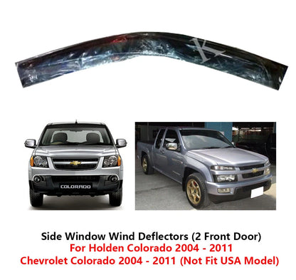 2 x Front Door Wind Shield Air Guards for Chevrolet Colorado (2002-2011)