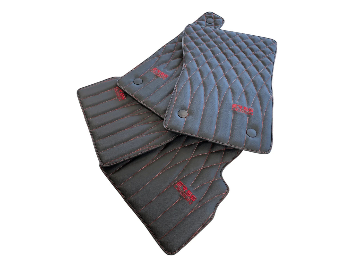 Black Leather Floor Mats for Mercedes-Benz G Class W461 (1979-2008)