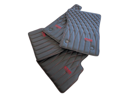 Black Leather Floor Mats for Mercedes-Benz G Class W461 (1979-2008)