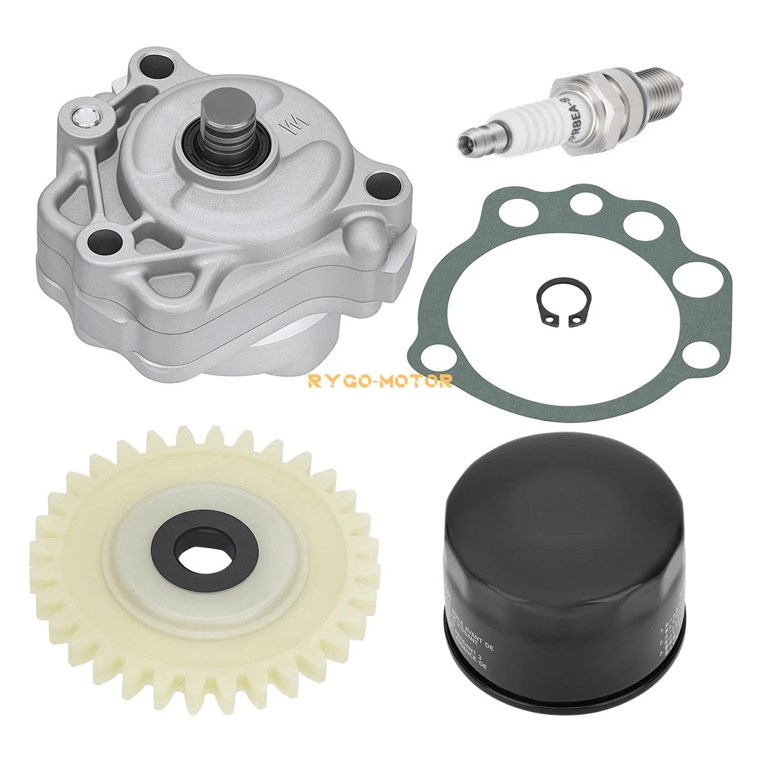 Oil Pump Filter Cleaner Gear Gasket Spark Plug Kit for Yamaha Raptor 660R (2001–2005)