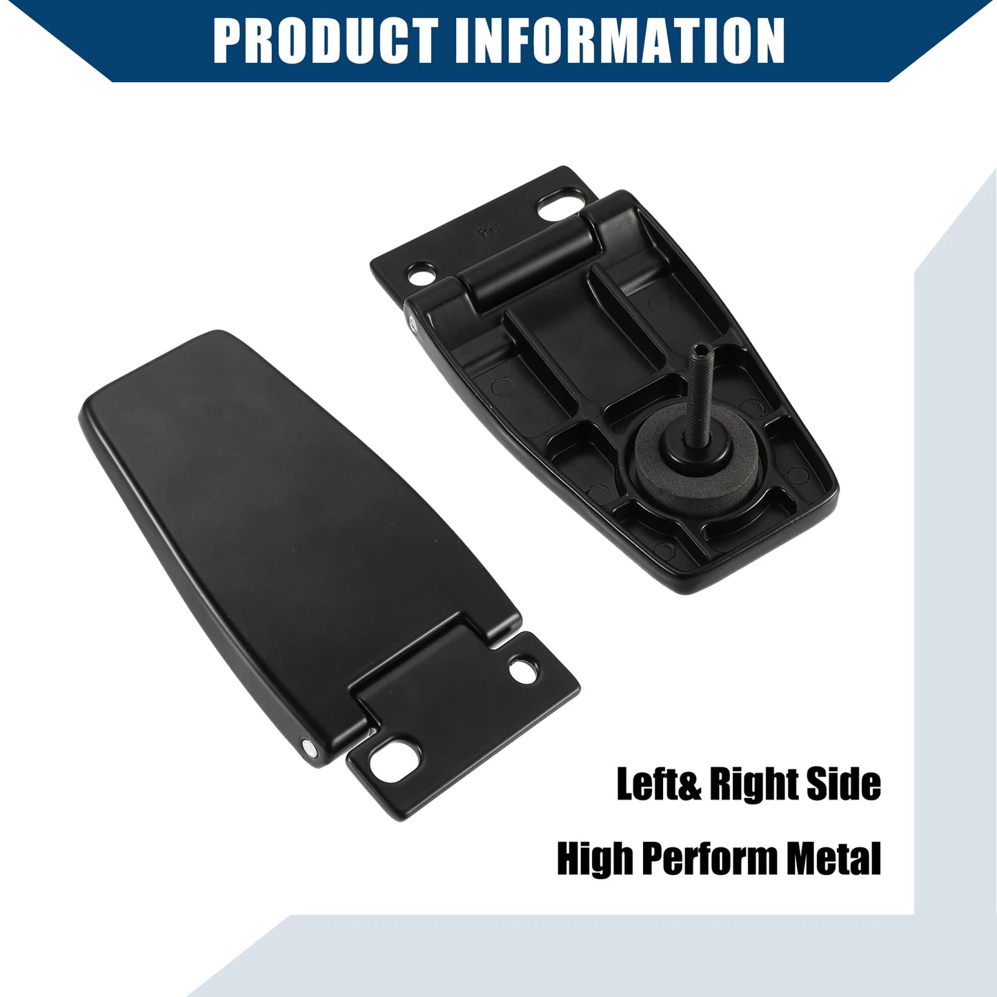 Rear Liftgate Glass Hinge for Jeep Wrangler (2011-2018) - 2 x Black