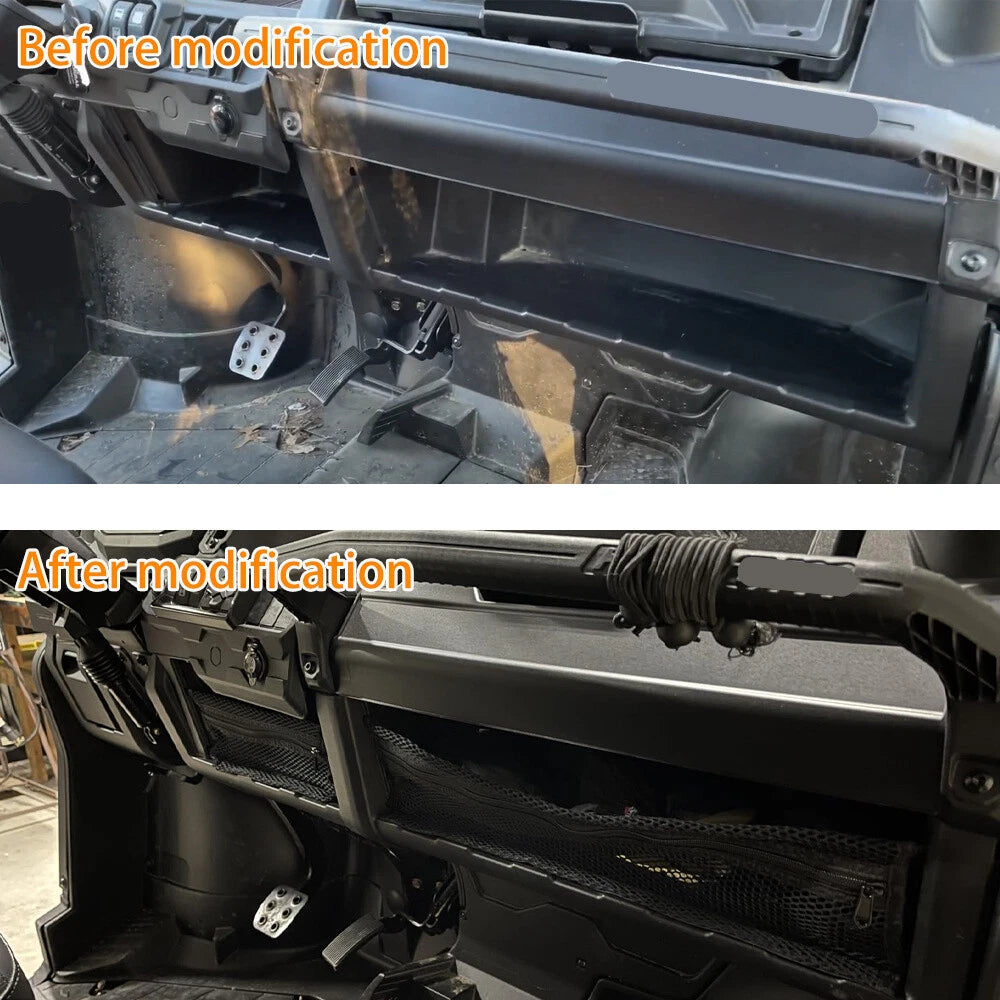 Dash Storage Nets for Can-Am Defender & Defender MAX HD5 HD6 HD7 HD8 (2016-2023)