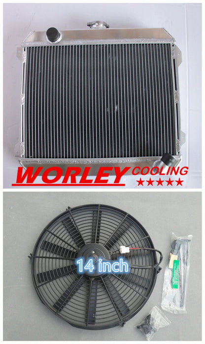 3 Row Aluminum Radiator for Datsun 510 610 620 710 720 (1970-1986)