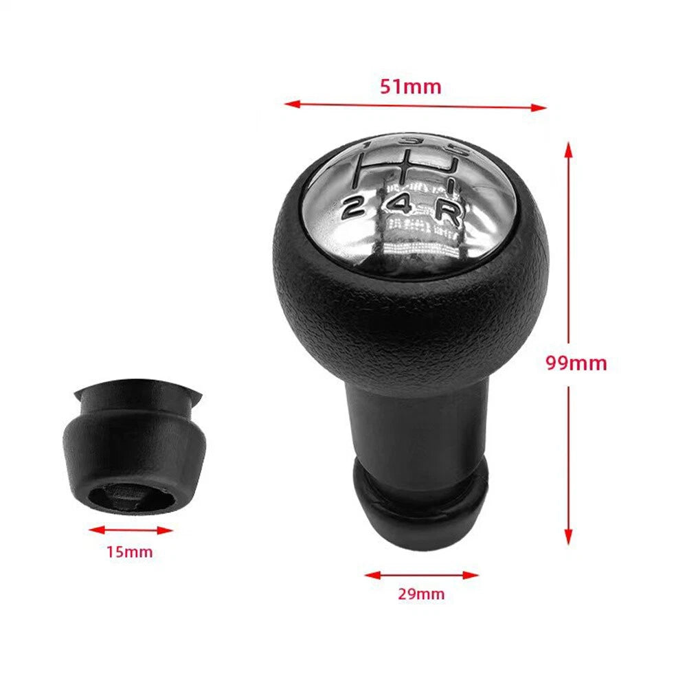 5 Speed ABS Manual Gear Shift Knob for Peugeot 106 205 206 306 Citroen C2 C3 C4 (1991-2010)