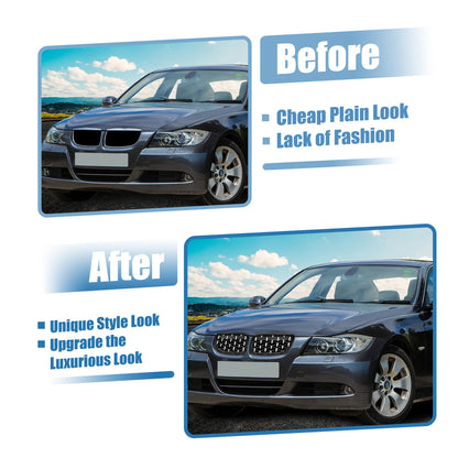 Front Hood Bumper Grille for BMW 335d 328i 335i xDrive (2007-2013) Pair