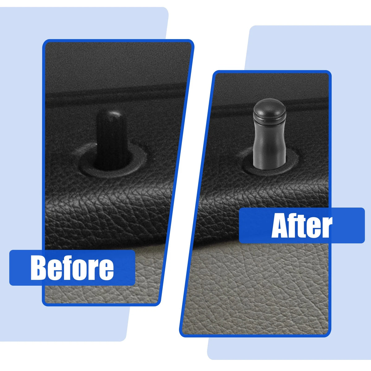 Car Door Lock Rod Knob Black for Honda Civic Si (2002-2005)