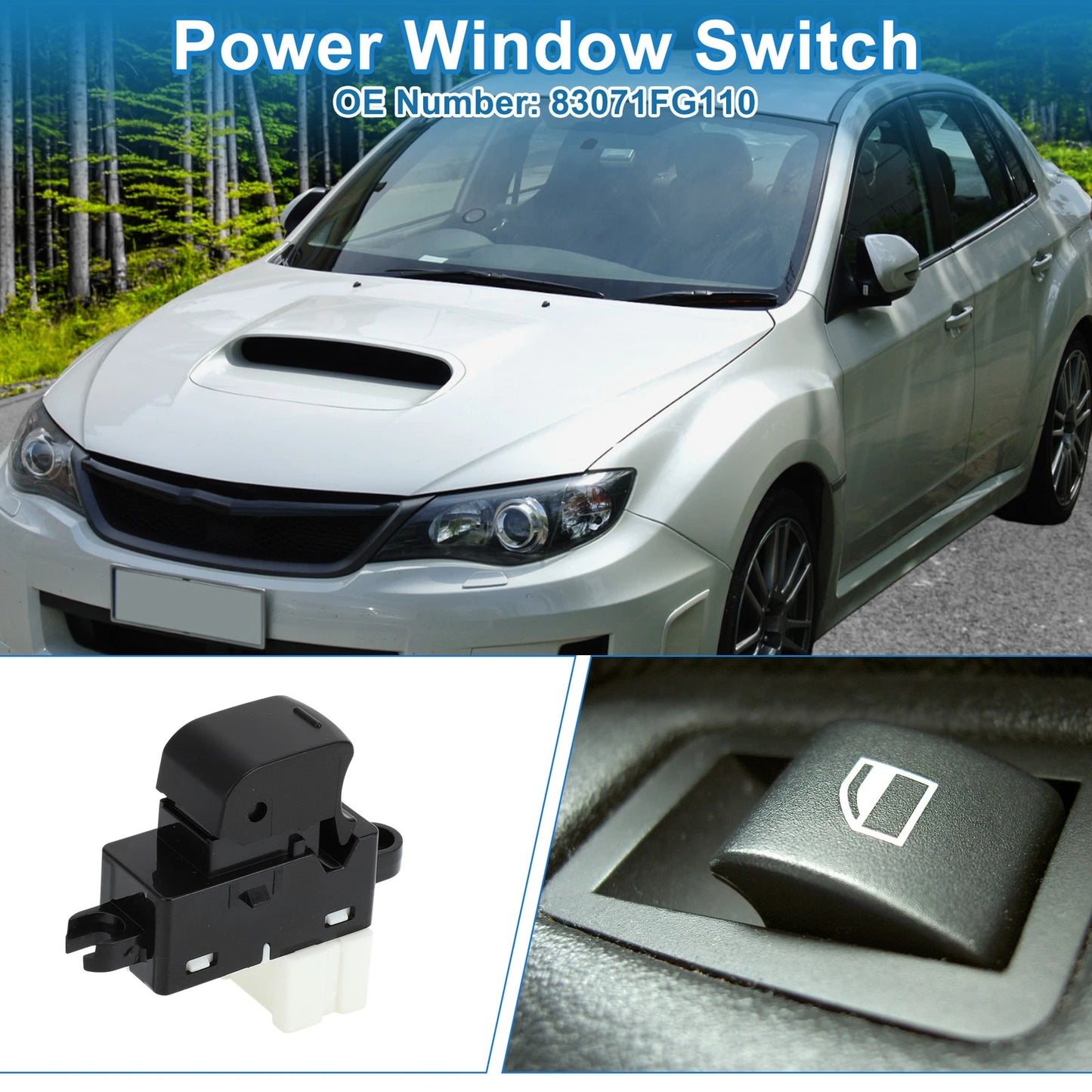 Rear Power Window Switch for Subaru Forester, Impreza, Legacy (2003-2020)