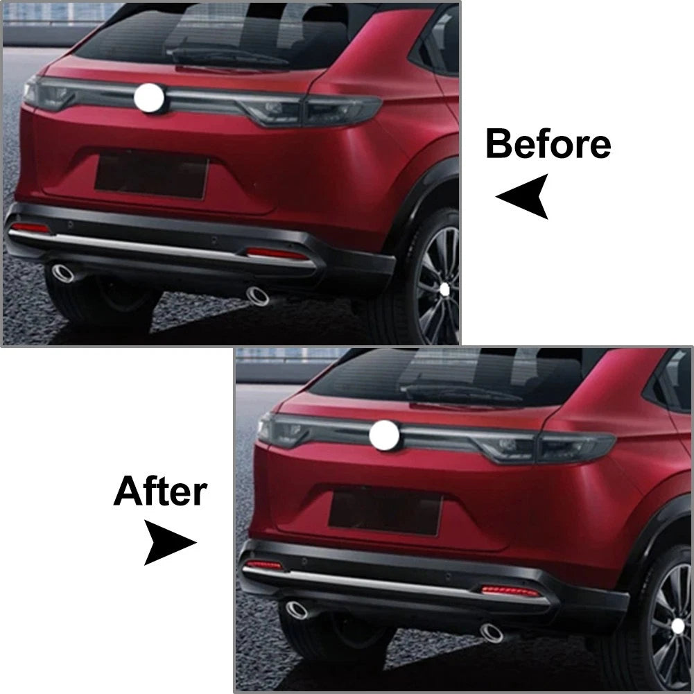 Rear Fog Lamp Brake Light Dynamic Turn Signal Reflector for Honda